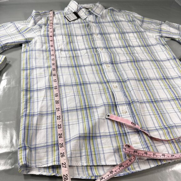 Tatuum Adamus Regular Fit Classic Shirt Mens Window Pane Plaid Button Up - Picture 5 of 16